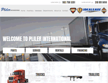 Tablet Screenshot of plilerinternational.com